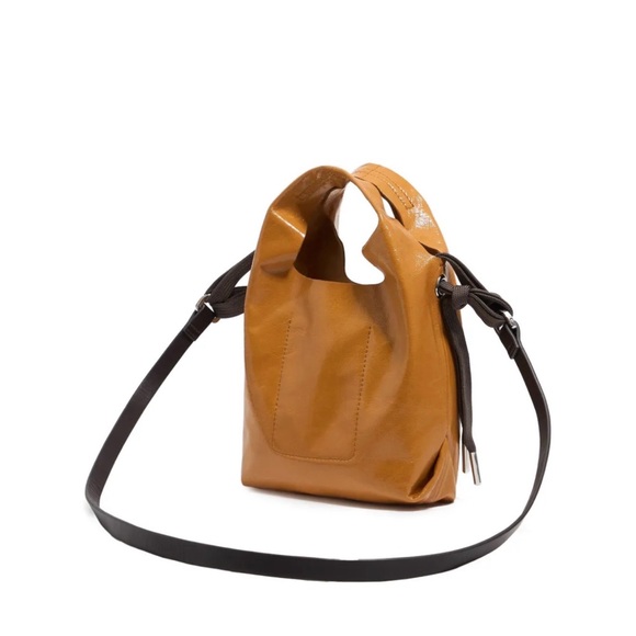 Bimba y Lola Paper leather mini tote bag - Picture 2 of 5